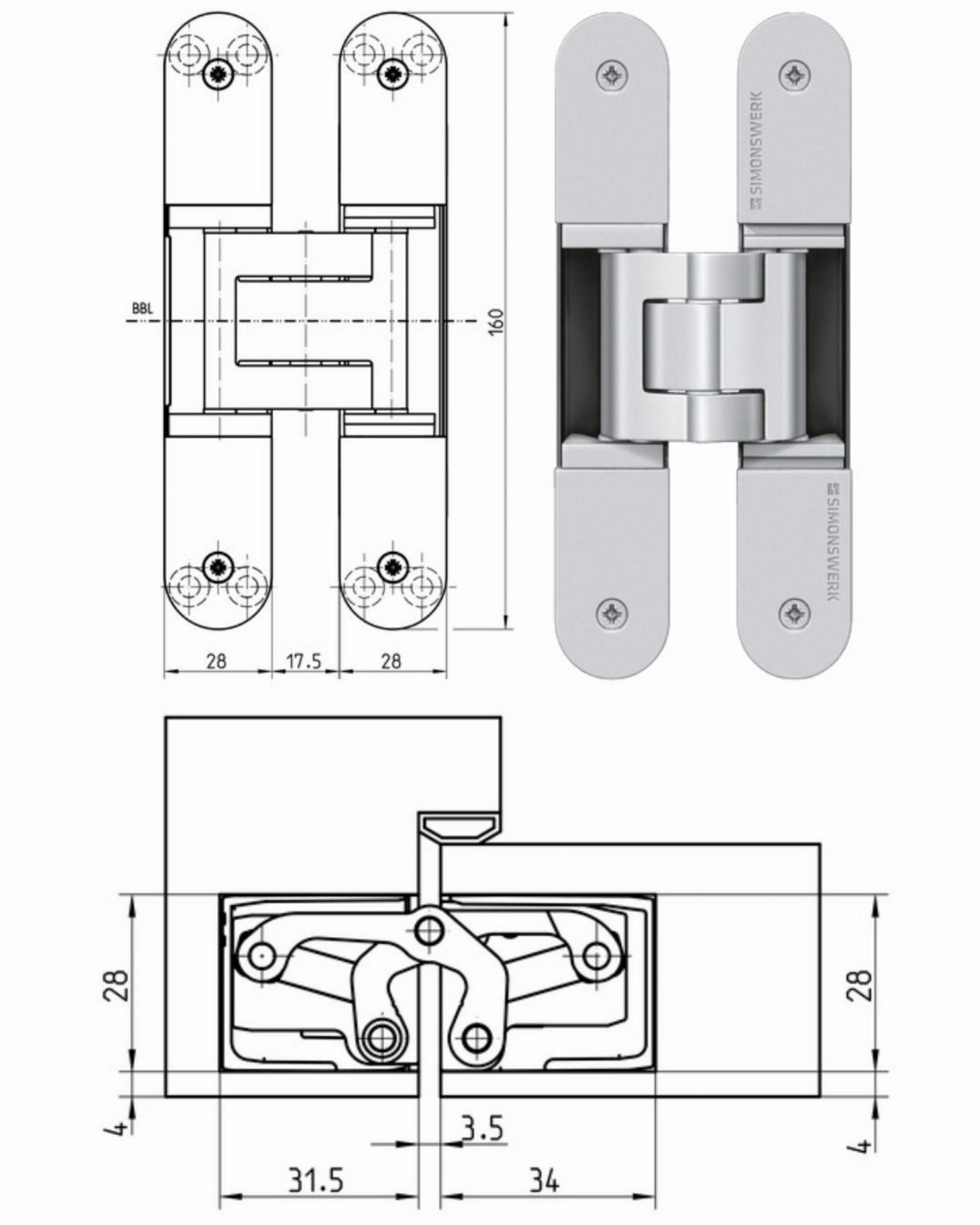 Frontissa Tectus TE 440 3D de Simonswerk a Solanellas